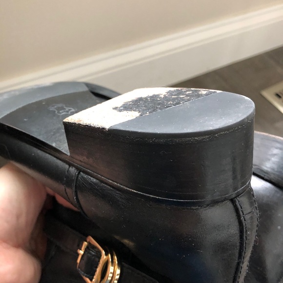 Tory Burch Black Leather Riding Boots - Picture 4 of 5